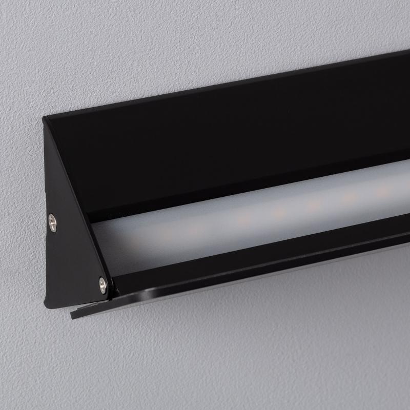 Aplique de Parede LED de 10 W em Alumínio Lars Preto