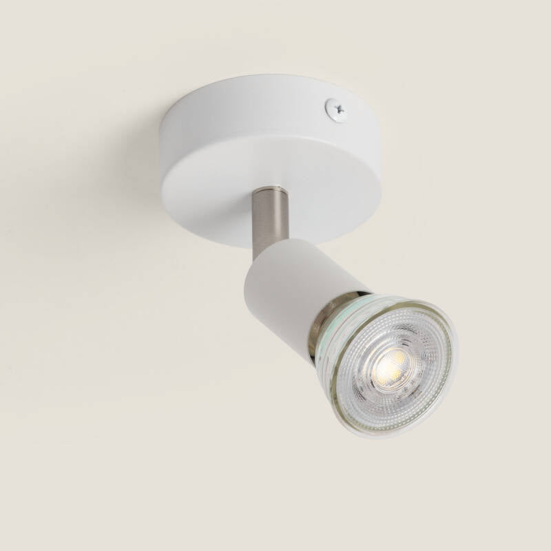 Aplique Orientável Alumínio 1 Foco Oasis Branco