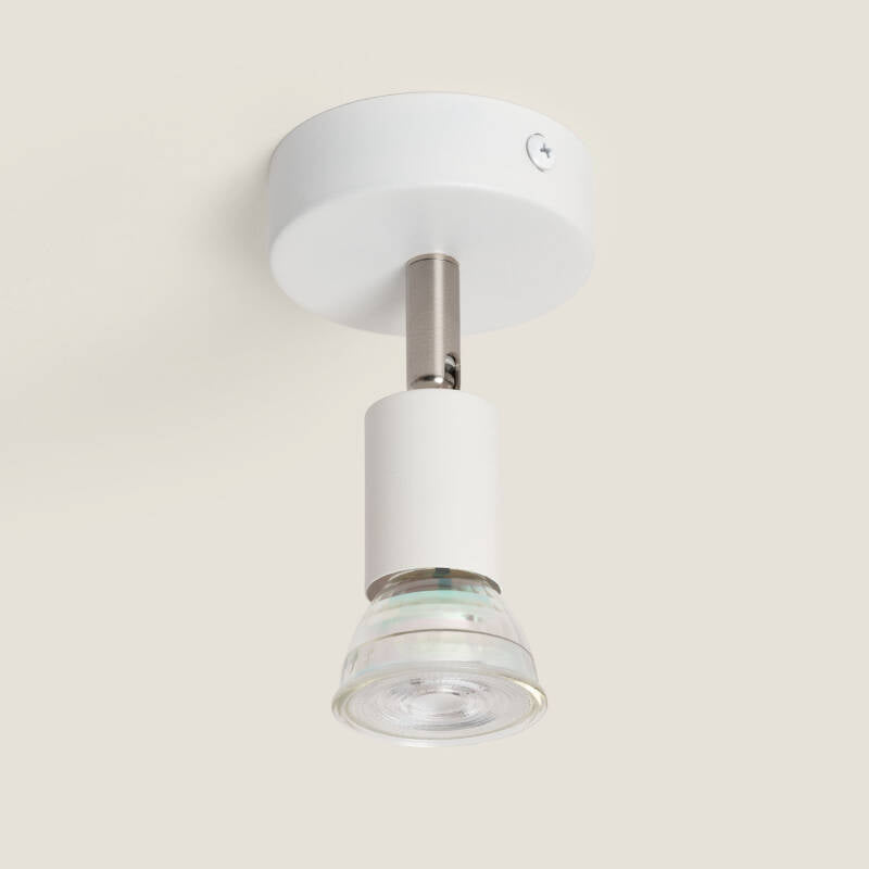 Aplique Orientável Alumínio 1 Foco Oasis Branco