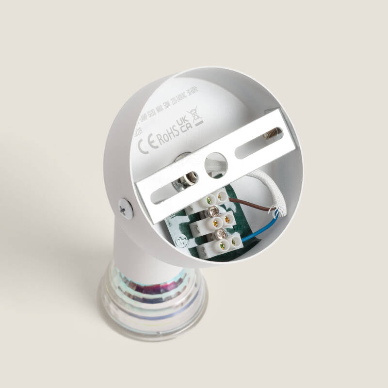 Aplique Orientável Alumínio 1 Foco Oasis Branco