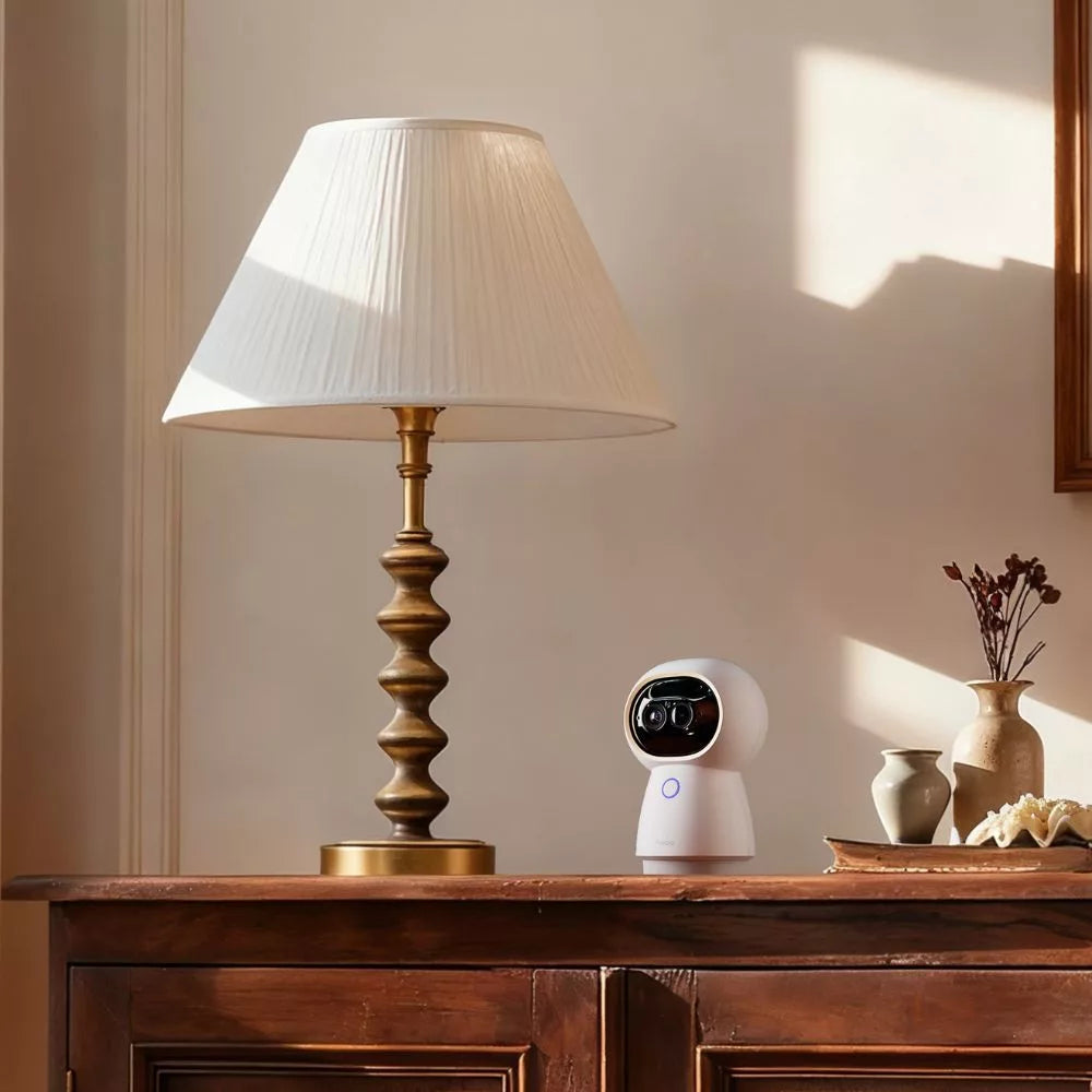 Aqara G350 CAMERA HUB – Smart pan/tilt/zoom camera com AI-powered face and pet recognition, Wi-Fi, Zigbee + Thread, Matter support, branco (CH-C14D)