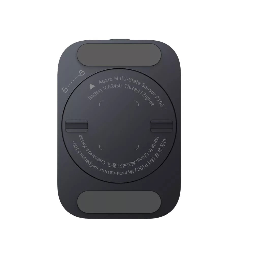 Aqara Multi-State Sensor P100 – Smart multi-sensor for door/window opening, vibration and tilt detection; Zigbee + Thread, gray (VB-S03D)