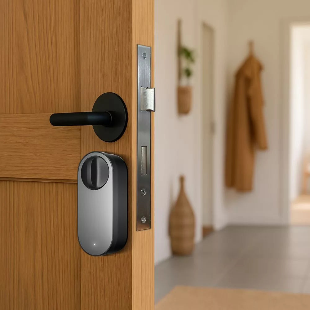 Aqara LITE U200 smart retrofit door lock, Matter compatible, preto