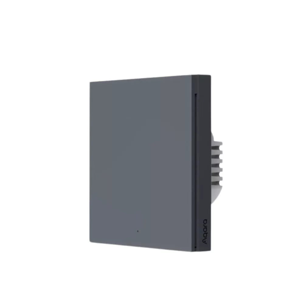 AQARA Smart Parede Switch H1 EU (No Neutral, Single Rocker) grey