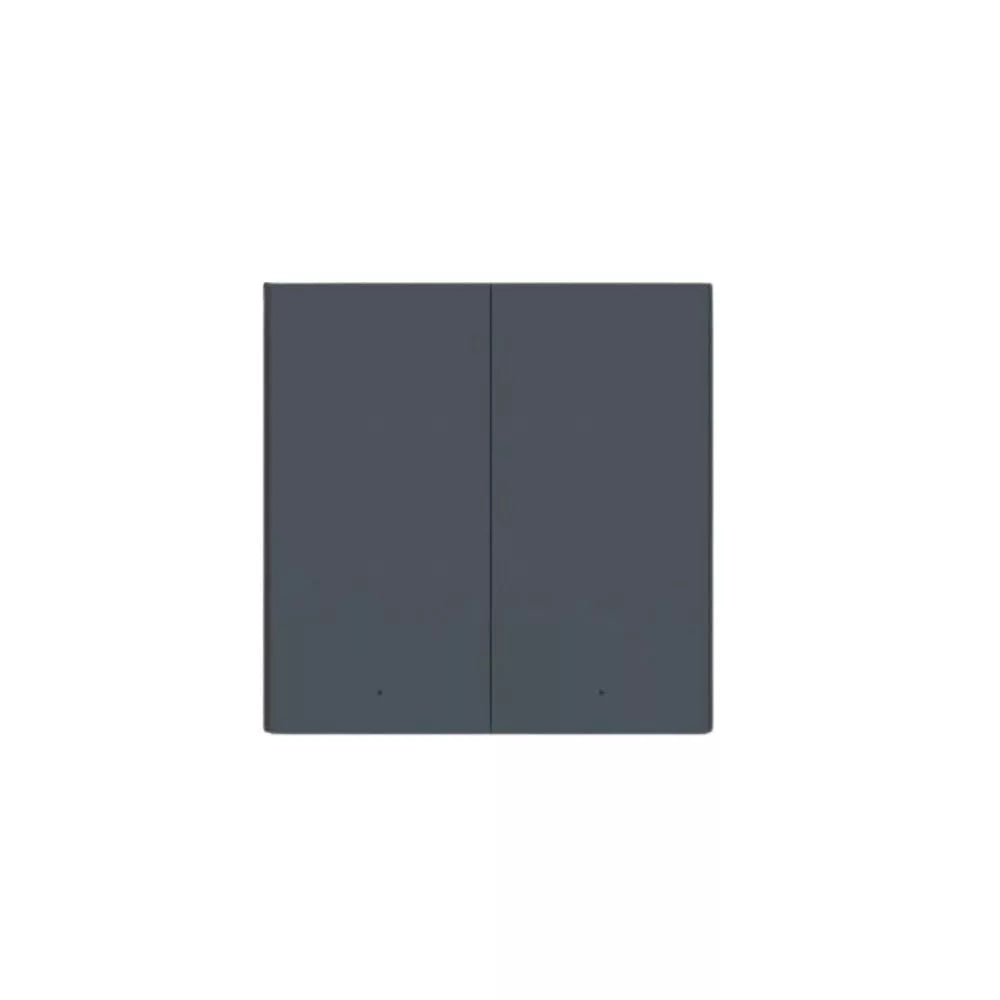 AQARA Smart Parede Switch H1 EU (No Neutral, Double Rocker), grey