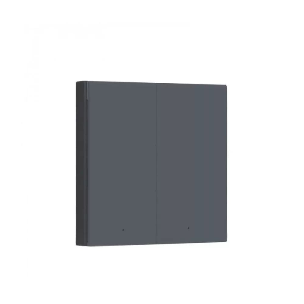 AQARA Smart Parede Switch H1 EU (No Neutral, Double Rocker), grey