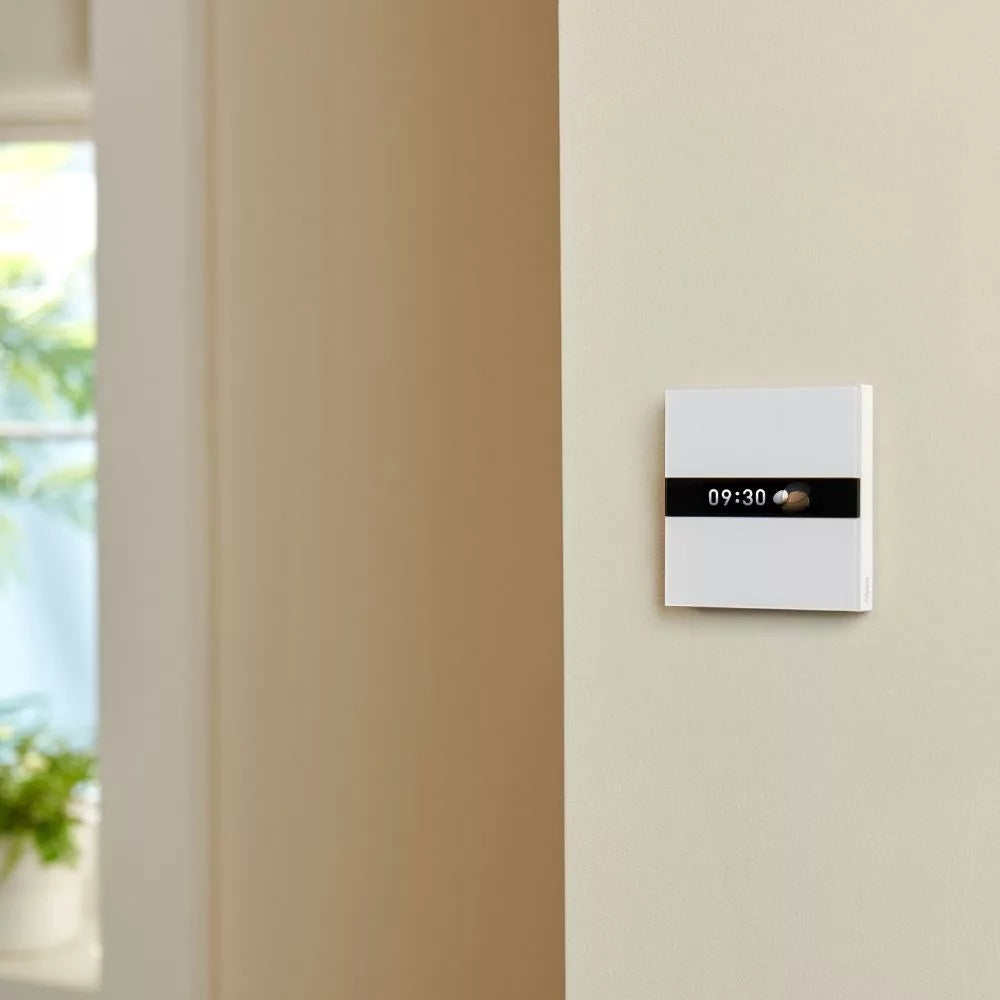 Aqara V1 Display Switch - a 2-channel smart Zigbee parede switch com LCD screen
