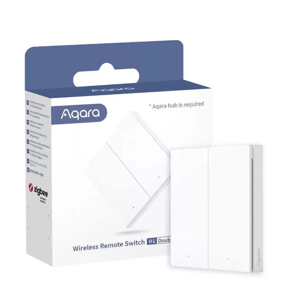 AQARA H1 Zigbee 3.0 Wireless Switch (Double Rocker), branco