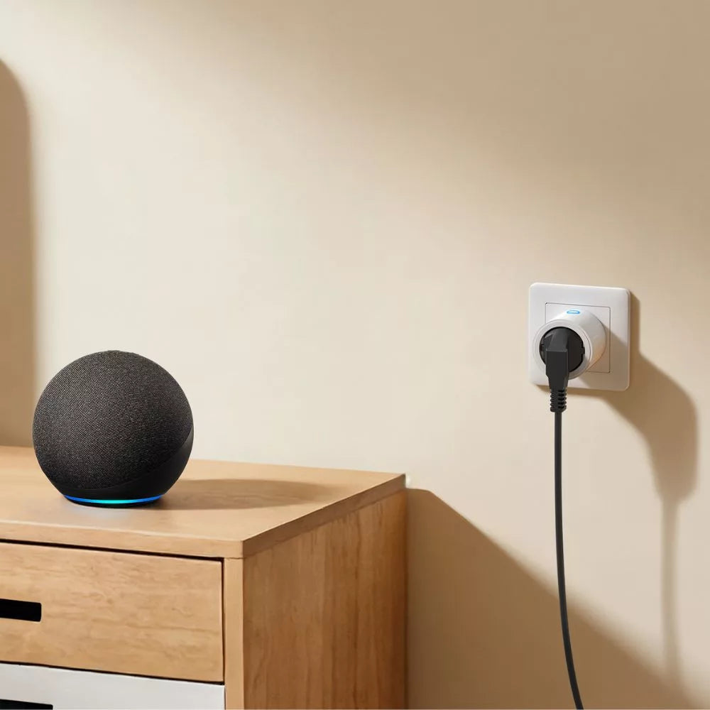 Aqara Power Plug H2 EU (RGB) – Smart plug com energy monitoring, Zigbee, Thread, Bluetooth, Matter, branco (SP-P05D)