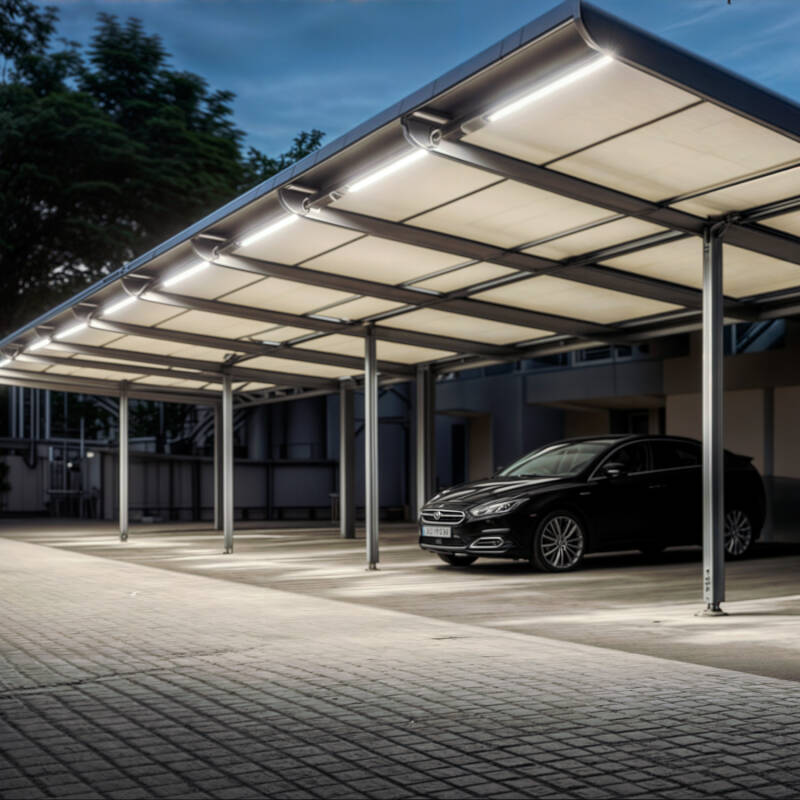 Armadura Hermética Slim para um Tubo LED 150 cm IP65 Conexão Uni-Lateral
