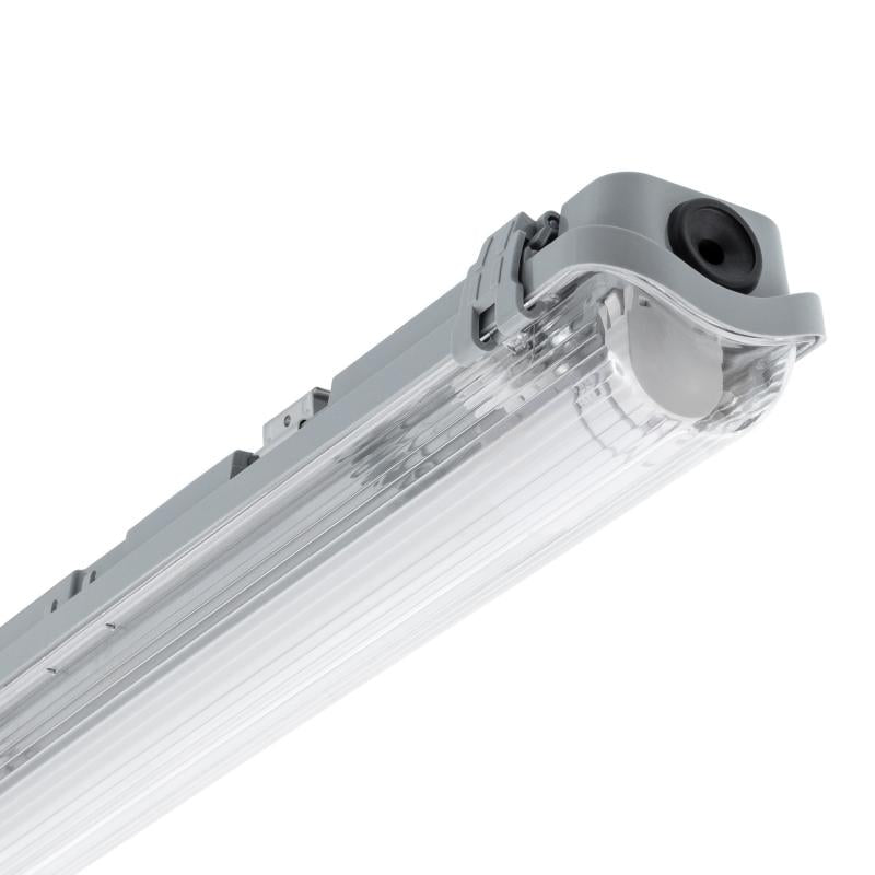 Armadura Hermética Slim para um Tubo LED 60 cm Conexão Uni-Lateral IP65