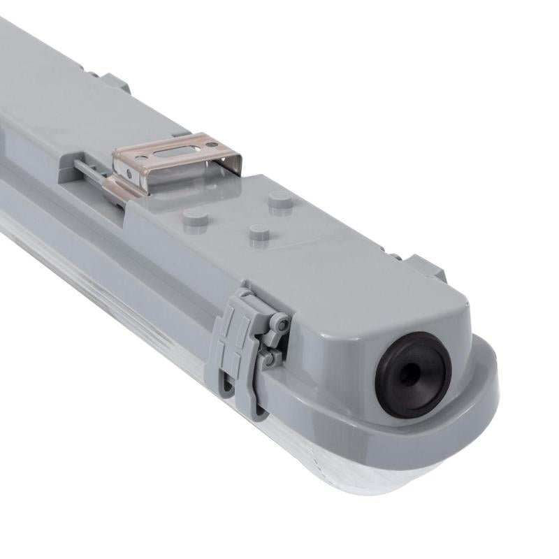 Armadura Hermética Slim para um Tubo LED 60 cm Conexão Uni-Lateral IP65