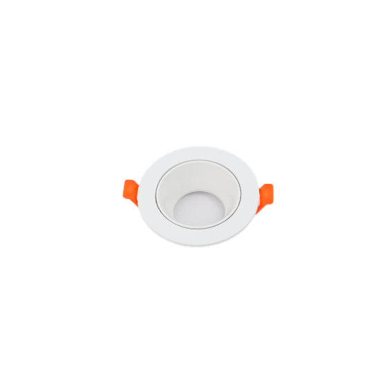 Aro Downlight Circular 75Ø GU10 Branco/Branco