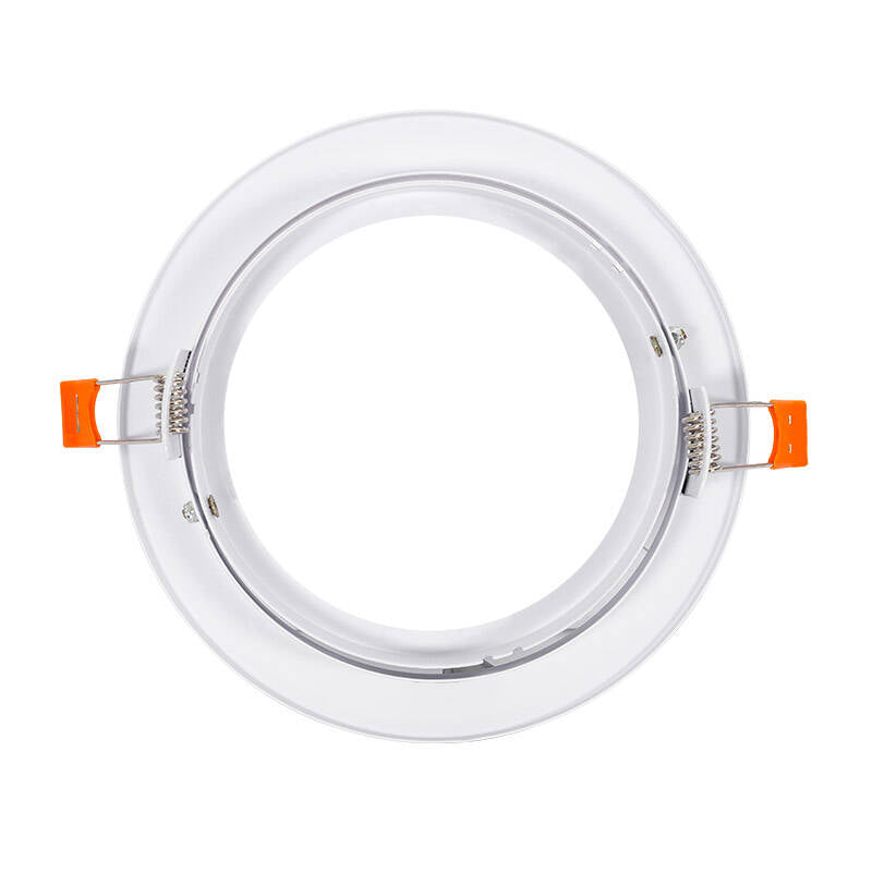 Aro Downlight Circular Encastrável para Lâmpada LED GU10 AR111 Corte Ø 120 mm
