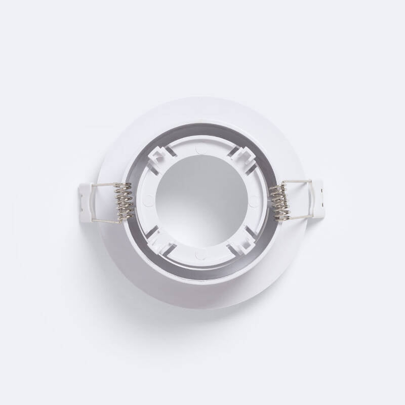 Aro Downlight Circular Branco para Lâmpada LED GU10 / GU5.3 Corte Ø 75 mm