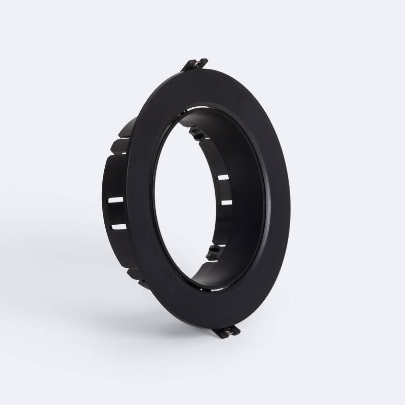 Aro Downlight Encastrável Circular Direccionável para Lâmpada LED GU10 AR111 Corte Ø135 mm