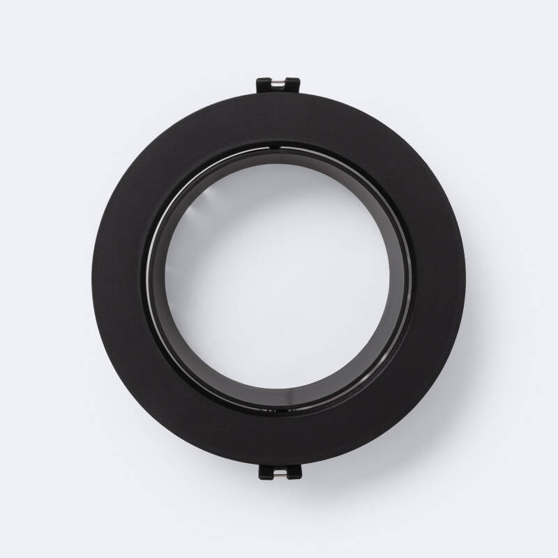 Aro Downlight Encastrável Circular Direccionável para Lâmpada LED GU10 AR111 Corte Ø135 mm