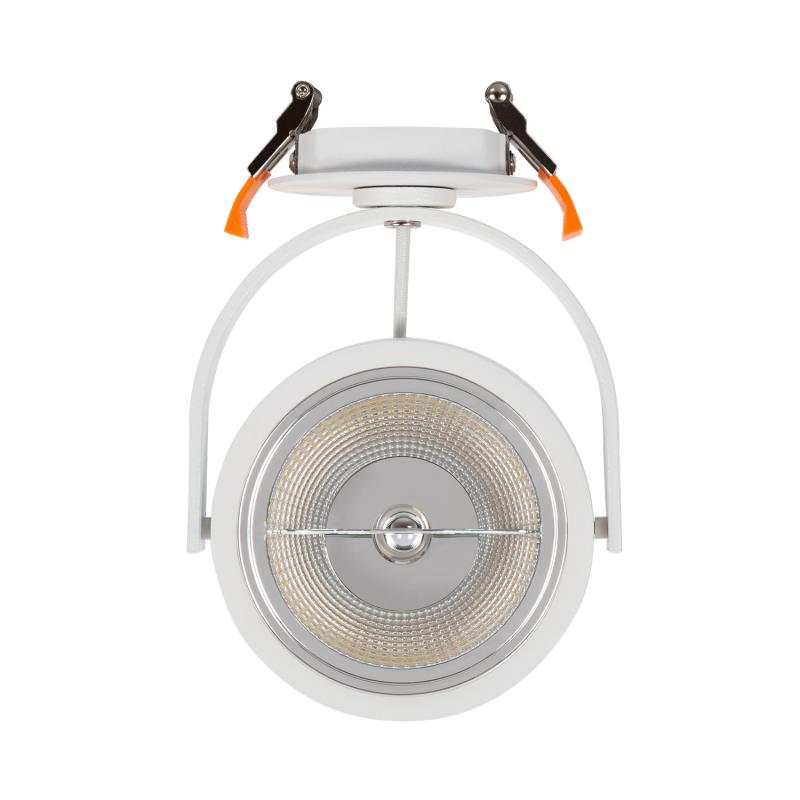 Aro Downlight Encastrável Circular Direcionável com Lâmpada LED GU10 AR111
