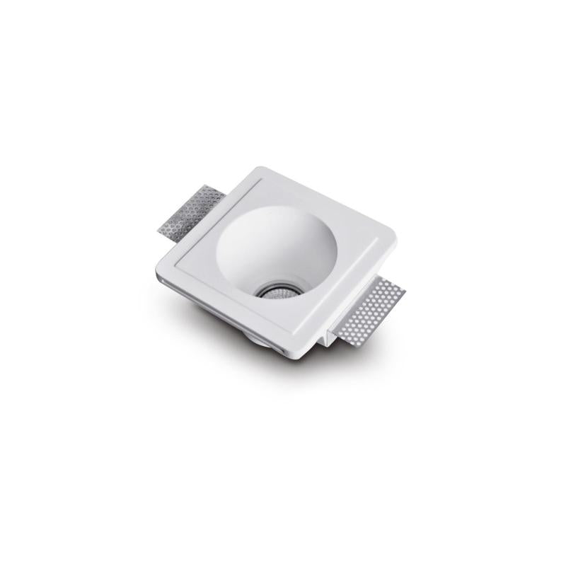 Aro Downlight Integração em Gesso/Pladur para Lâmpada LED GU10 / GU5.3 Corte 153x153 mm UGR17