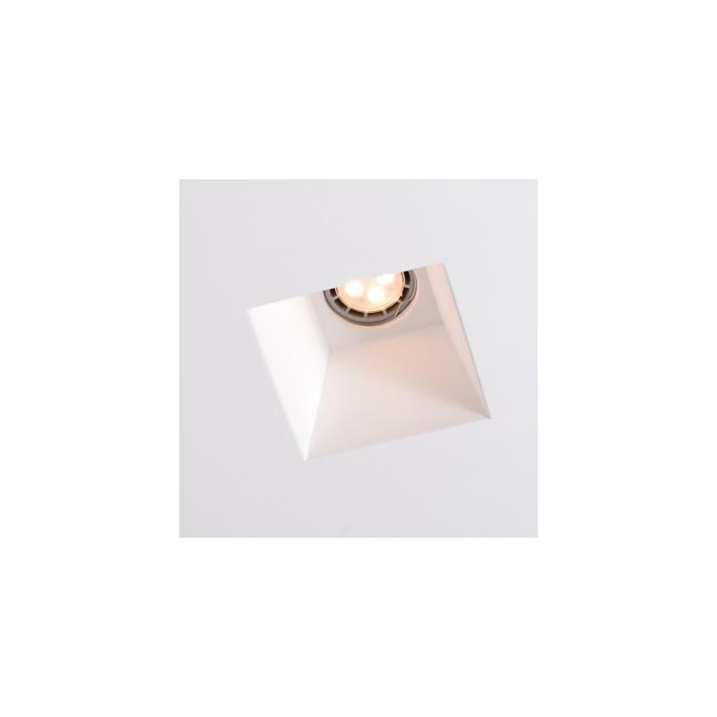 Aro Downlight Integração em Gesso/Pladur Quadrado para Lâmpada LED GU10 / GU5.3 Corte 153x153 mm UGR17
