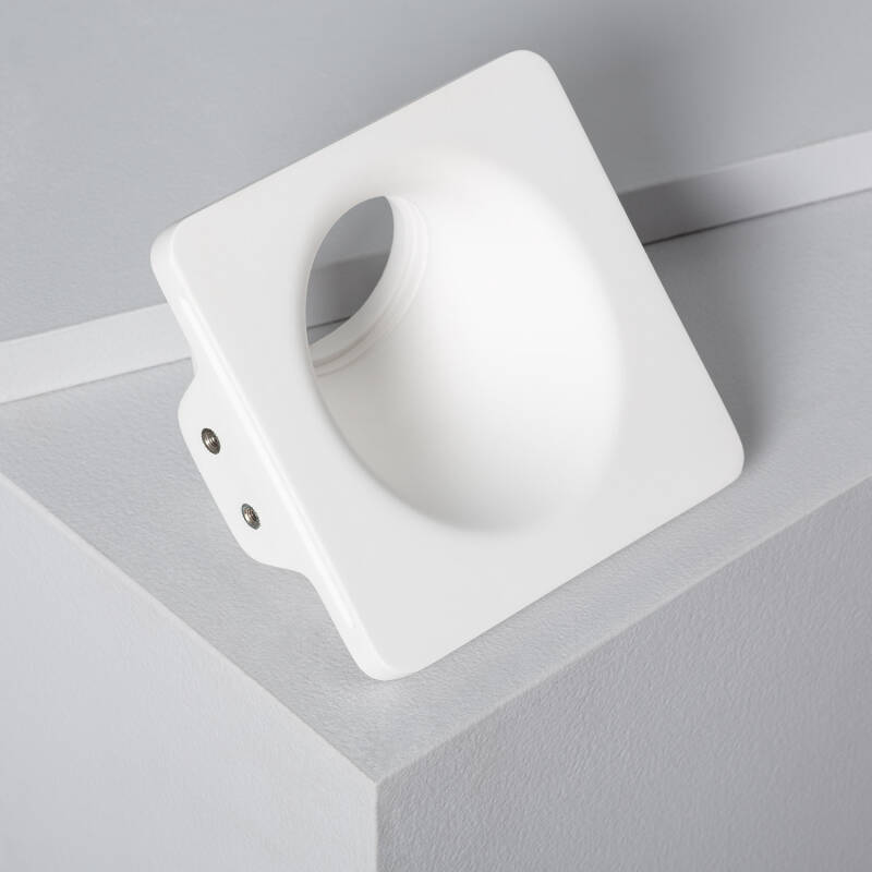 Aro Downlight Integração Gesso/Pladur Accent para Lâmpada LED GU10 / GU5.3 Corte 123x123 mm UGR17