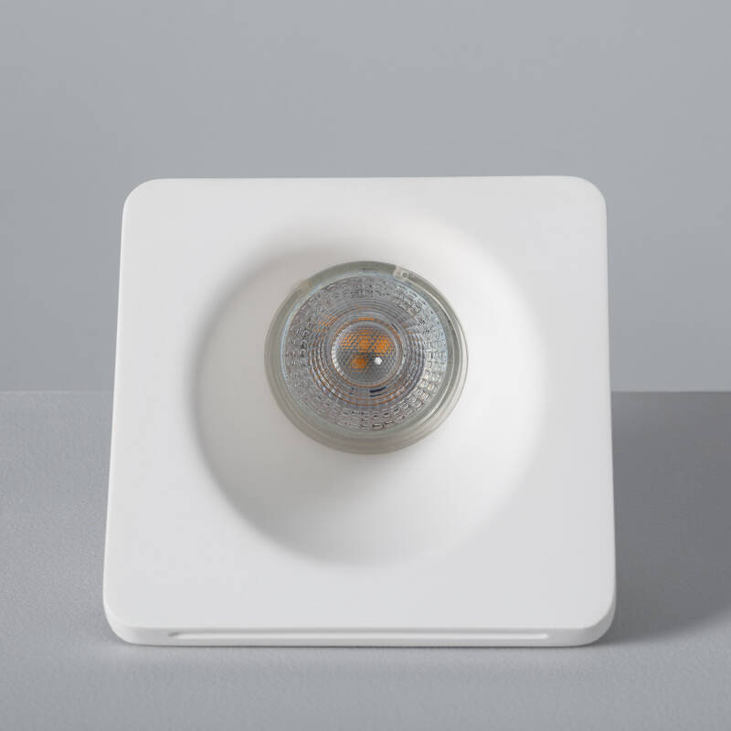 Aro Downlight Integração Gesso/Pladur Accent para Lâmpada LED GU10 / GU5.3 Corte 123x123 mm UGR17