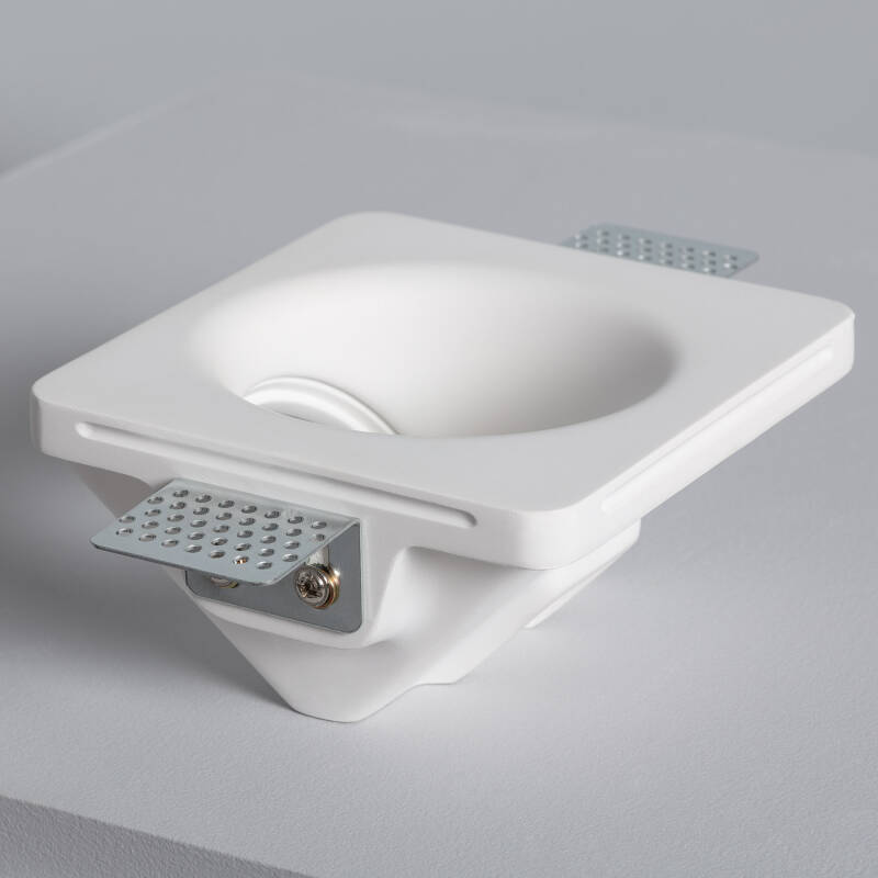 Aro Downlight Integração Gesso/Pladur Accent para Lâmpada LED GU10 / GU5.3 Corte 123x123 mm UGR17