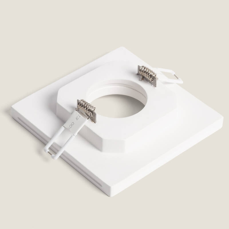 Aro Downlight Integração Gesso/Pladur para Lâmpada LED GU10 / GU5.3 Corte 125x125 mm UGR17