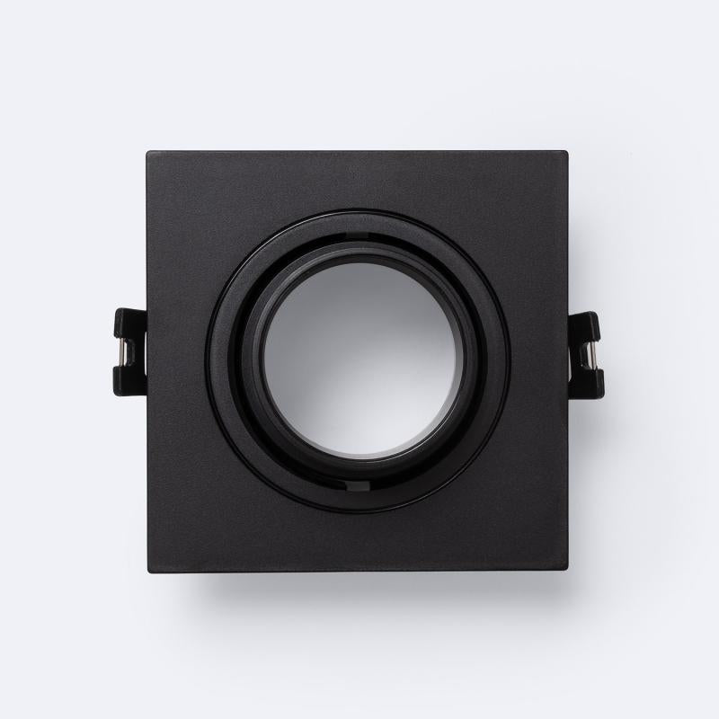 Aro Downlight Quadrado Inclinável Baixo UGR para Lâmpada LED GU10 / GU5.3 Corte Ø75 mm Suefix