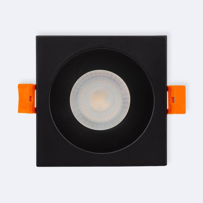 Aro Downlight Quadrado IP65 para Lâmpada LED GU10 Corte Ø75 mm