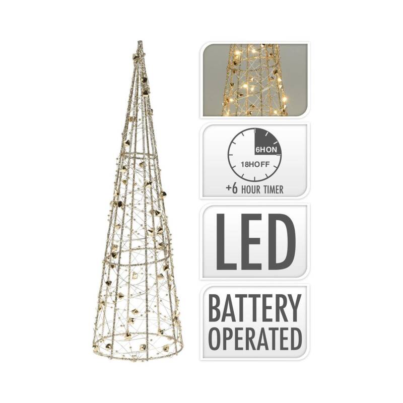 Árvore de Natal LED com Bateria 80 cm Gylden