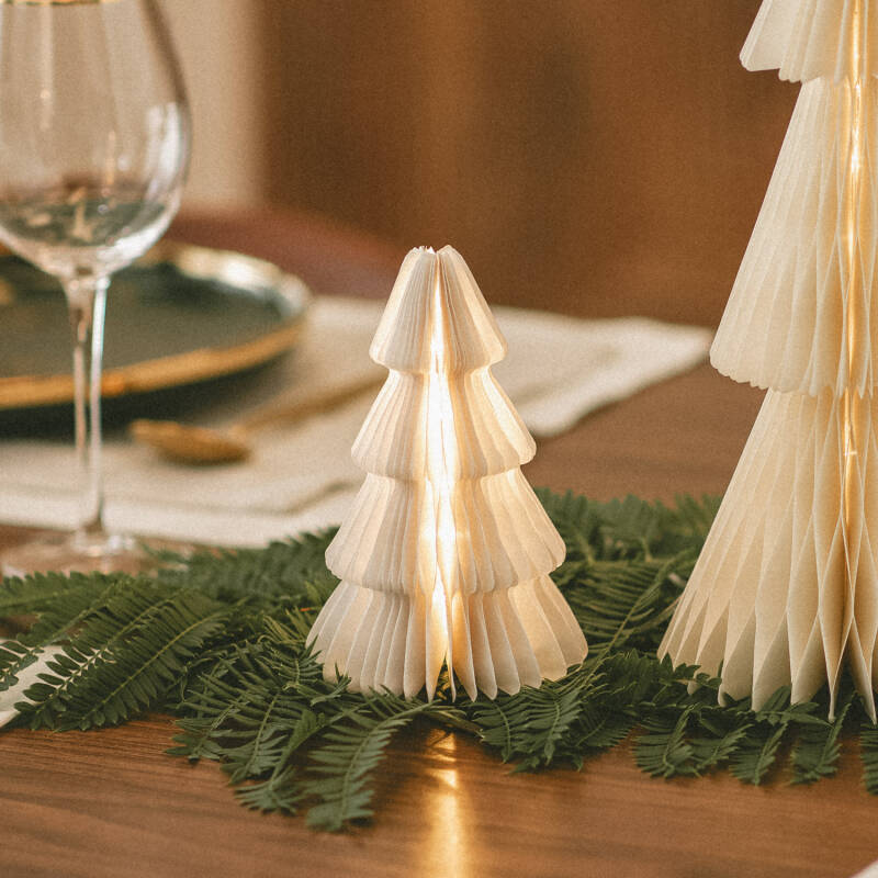 Árvore de Natal LED de Papel com Bateria Likasi