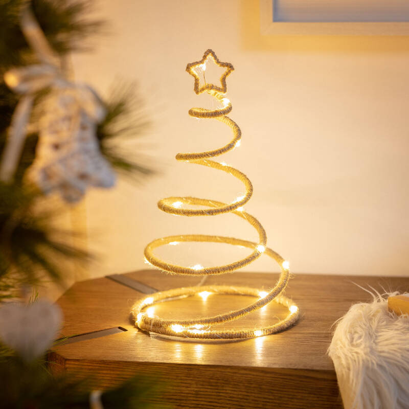 Árvore de Natal LED Corda com Bateria Spiraly