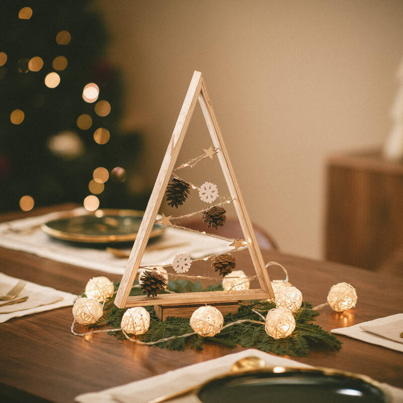 Árvore de Natal LED Golden a Pilhas
