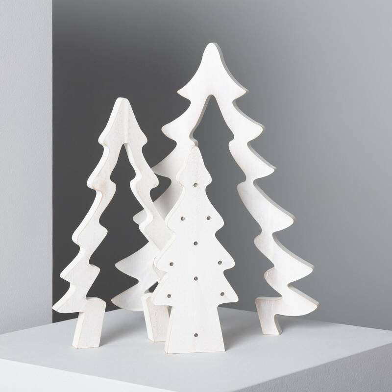 Árvore de Natal LED Madeira à Pilhas Kolm