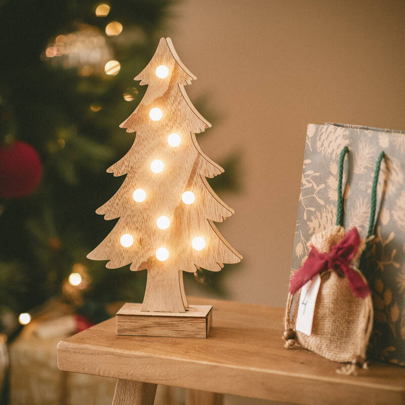 Árvore de Natal LED Wood a Pilhas