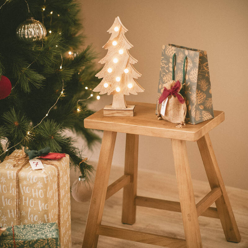 Árvore de Natal LED Wood a Pilhas
