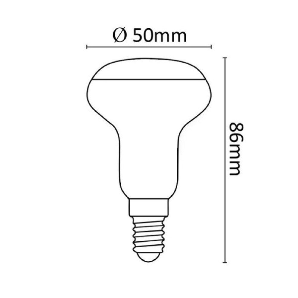Lâmpada LED Asalite E14 5W 400Lm 3000K IP20