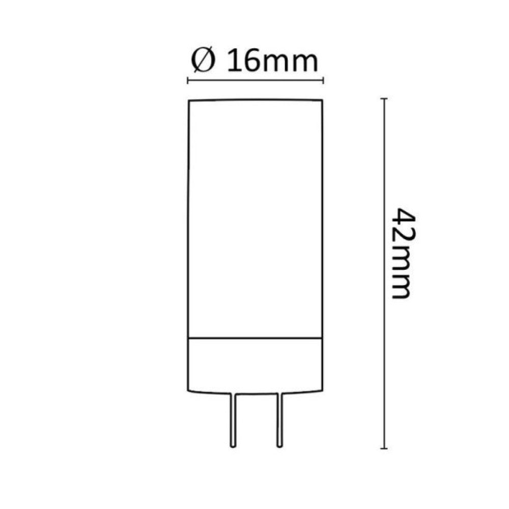 Lâmpada LED Asalite G4 2W 220Lm 3000K IP20