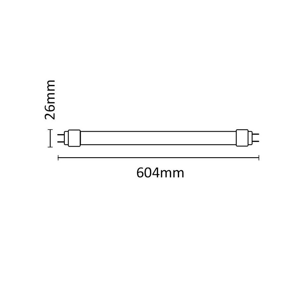 Tubo LED Asalite Vidro G13 9W 1260Lm 4000K IP20
