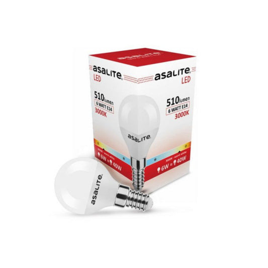 Lâmpada LED Asalite E14 6W 510Lm 3000K IP20
