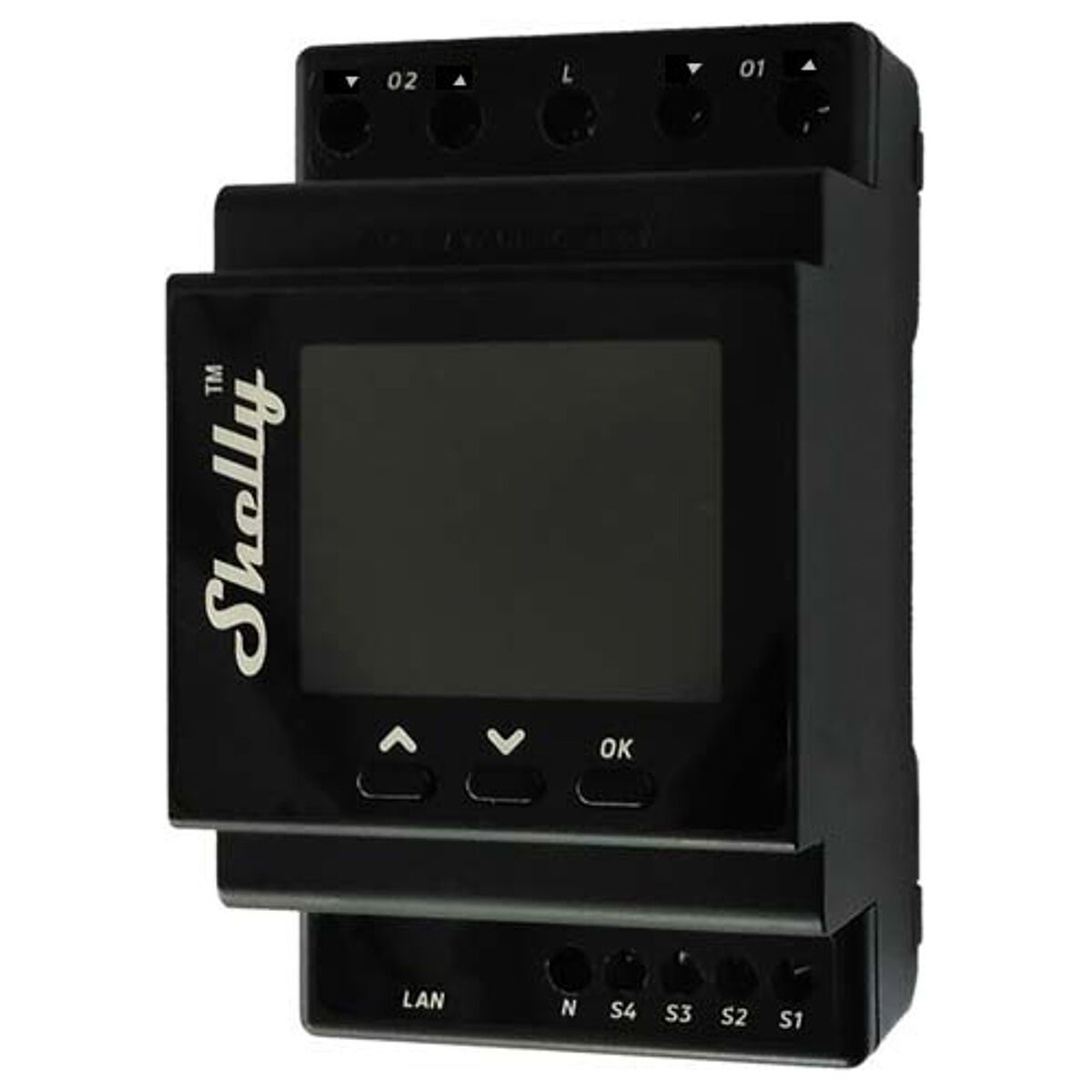 Shelly Pro Dual Cover PM - Módulo para calha DIN c/ 4 relés para automação de estores