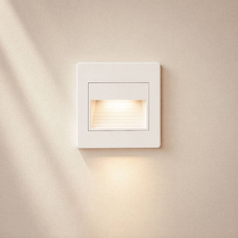 Baliza de Parede LED Encastrável Quadrado Olite
