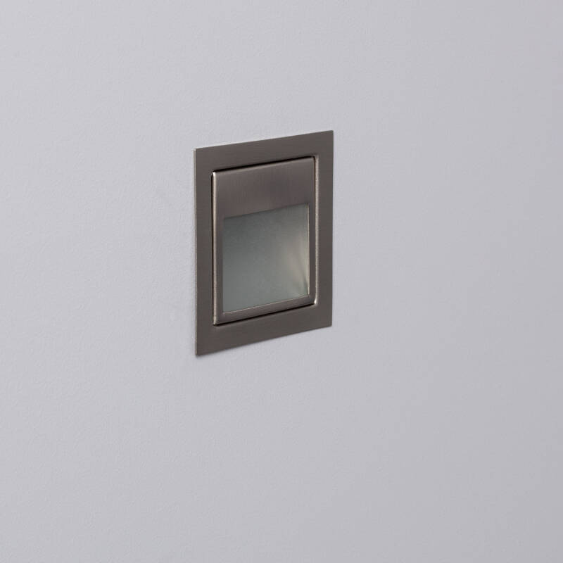 Baliza de Parede LED Encastrável de 1,5 W em Aço inoxidável Larry