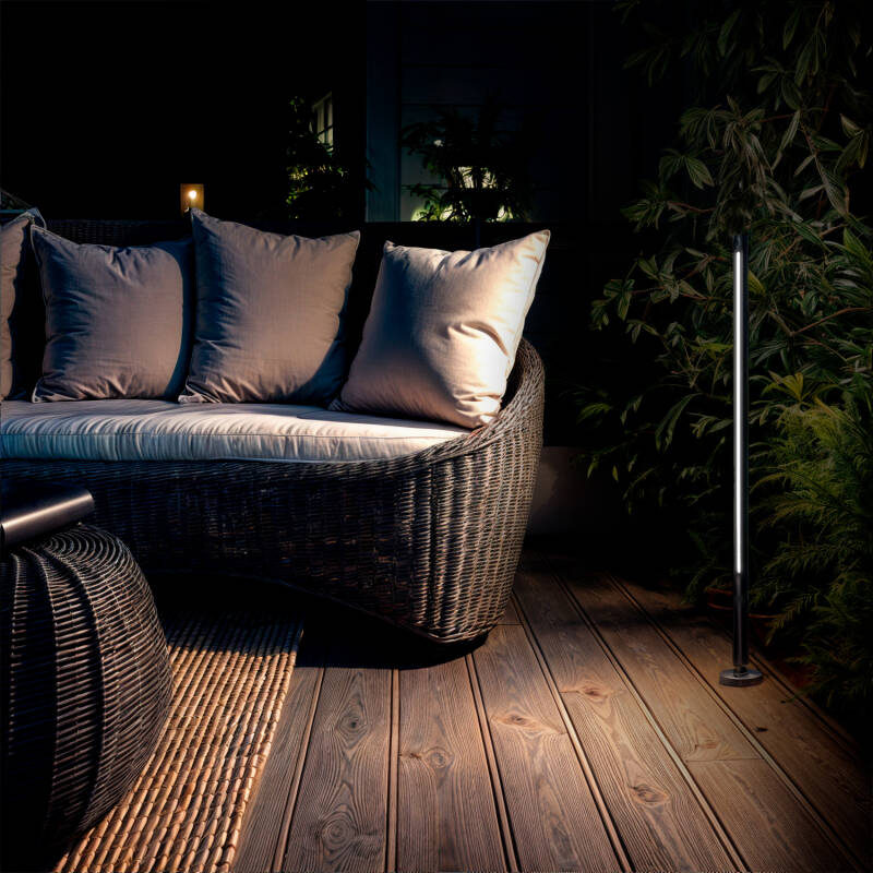 Baliza de Pé Exterior LED 12-24W 80-160 cm Superfície Calax