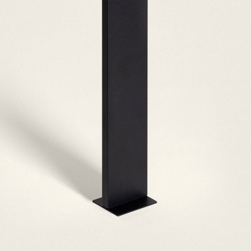 Baliza de Pé Exterior Solar LED 1,5W 46cm Alumínio com Sensor de Movimento Efren Square