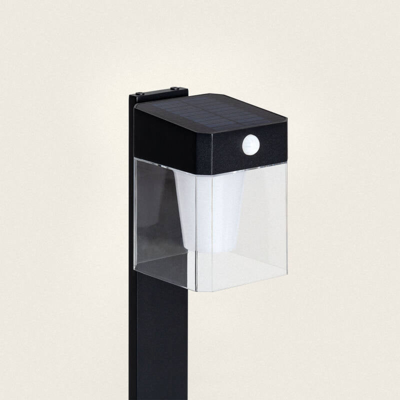 Baliza de Pé Exterior Solar LED 1,5W 46cm Alumínio com Sensor de Movimento Efren Square