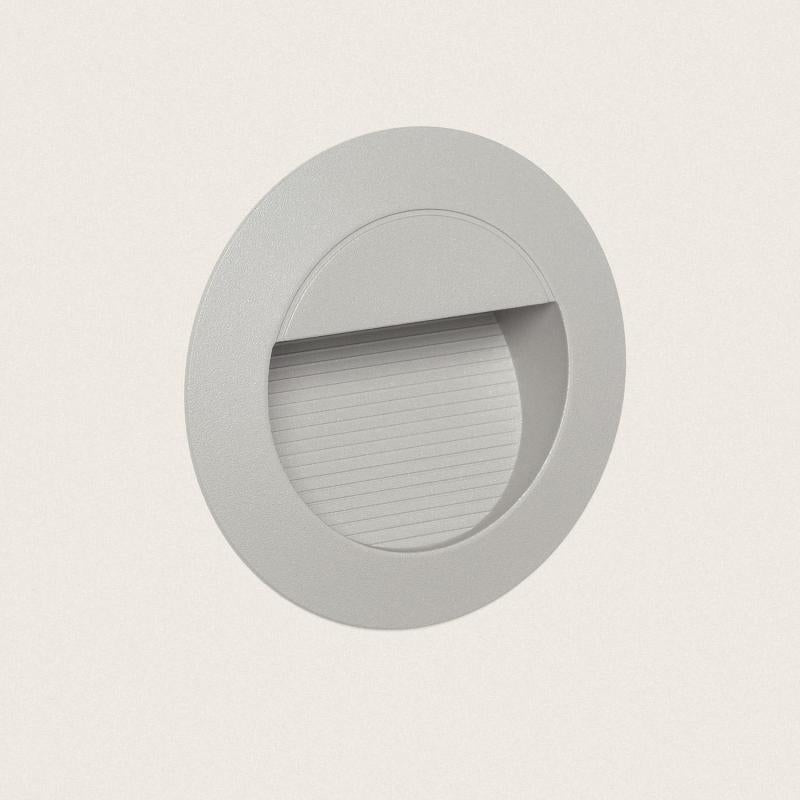 Baliza Exterior LED 1,5W Encastrável de Parede Alumínio Olite IP65