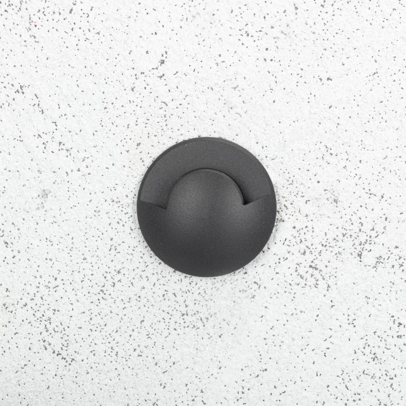 Baliza Exterior LED Encastrável de Chão 1L 24V DC Loto Preta