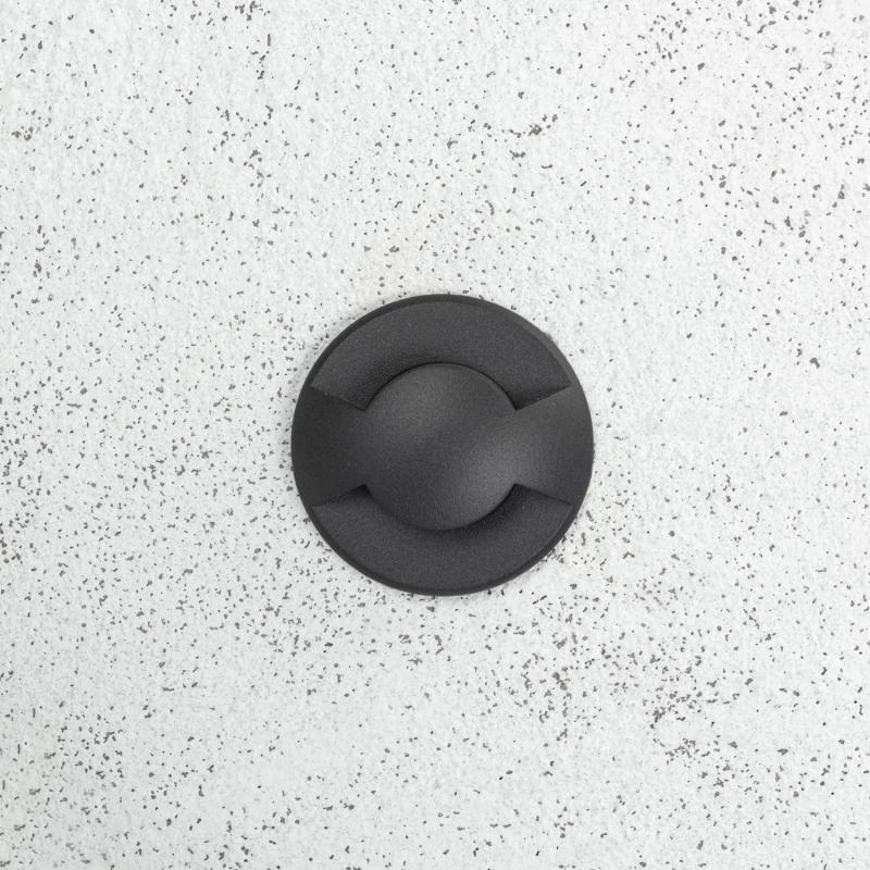 Baliza Exterior LED Encastrável de Chão 2L 24V DC Loto Preta